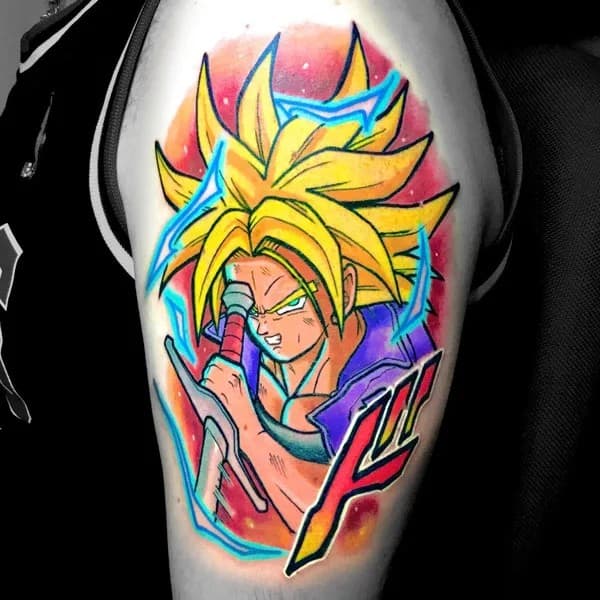 Anime Foot Tattoo