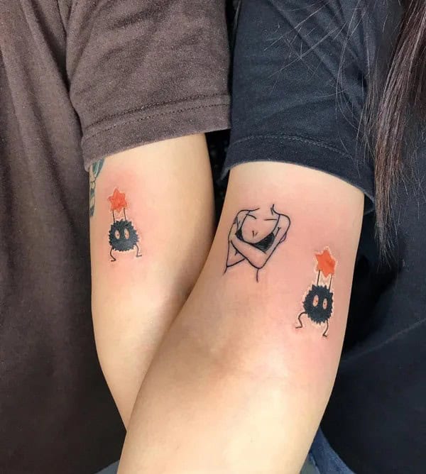 Unique Couple Tattoo