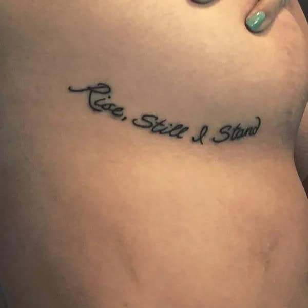 Under Breast Tattoo Quotes