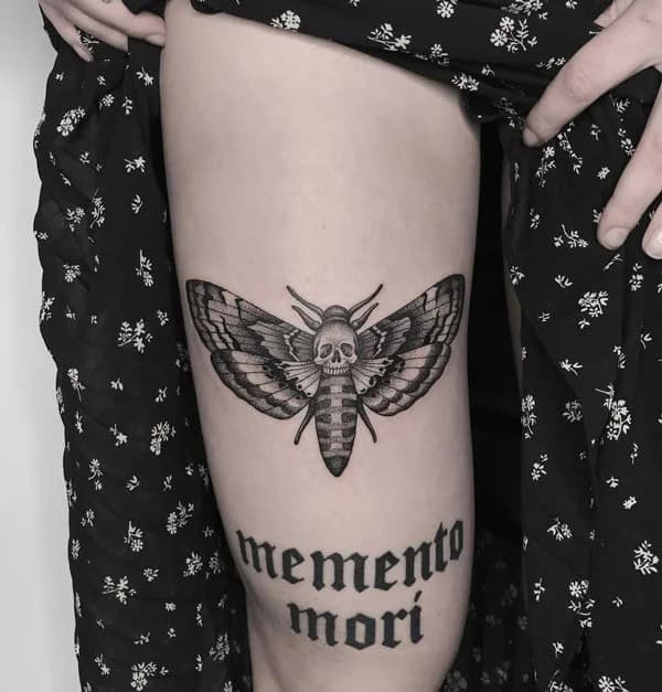 More Death Moth Tattoos That Can’t Be Ignored!