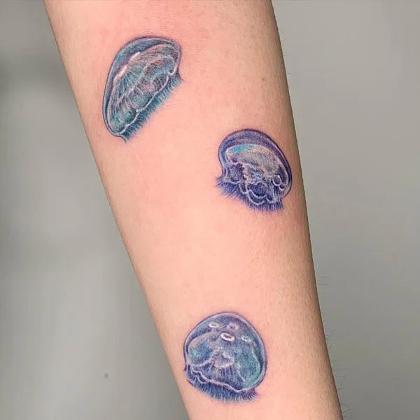 Moon Jellyfish Tattoo