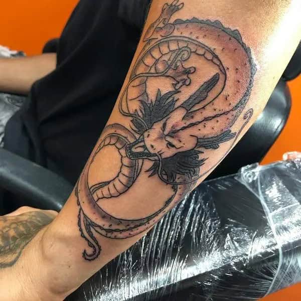 Shenron Forearm Tattoo