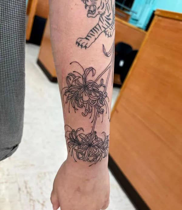 Demon Slayer Spider Lily Tattoo