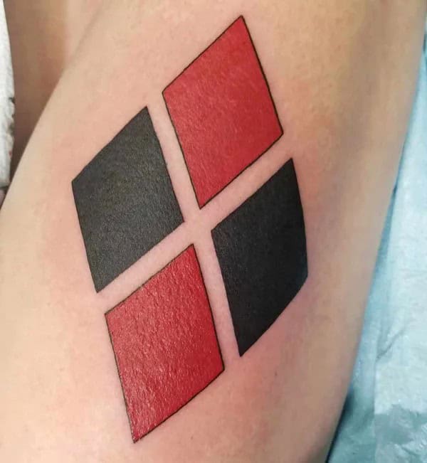 Harley Quinn Diamond Tattoo