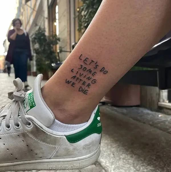 Death Quotes Tattoo