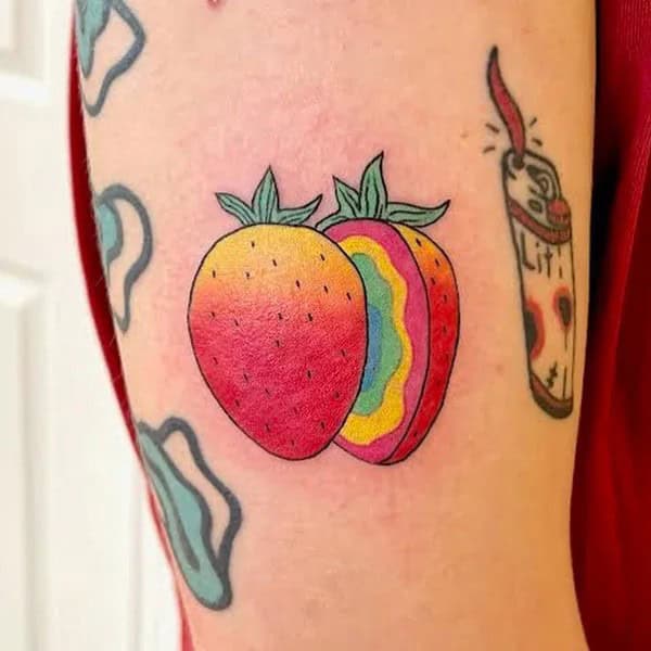 More Designs of Strawberry Tattoos To Check Out This Instant