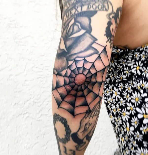 Spider Web Prison Tattoo