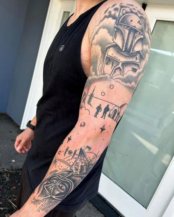 Star Wars Sleeve Tattoo