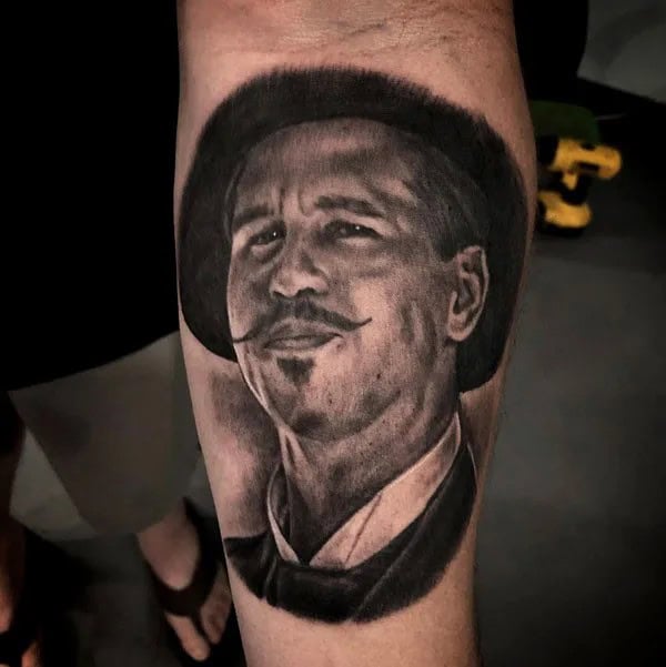 Doc Holliday Chest Tattoo