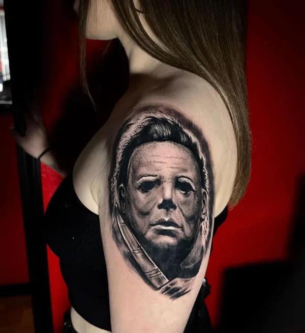 Michael Myers House Tattoo