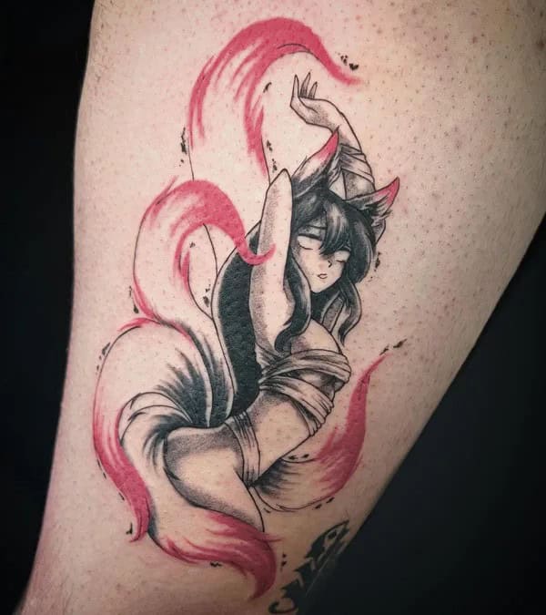 Anime Foot Tattoo