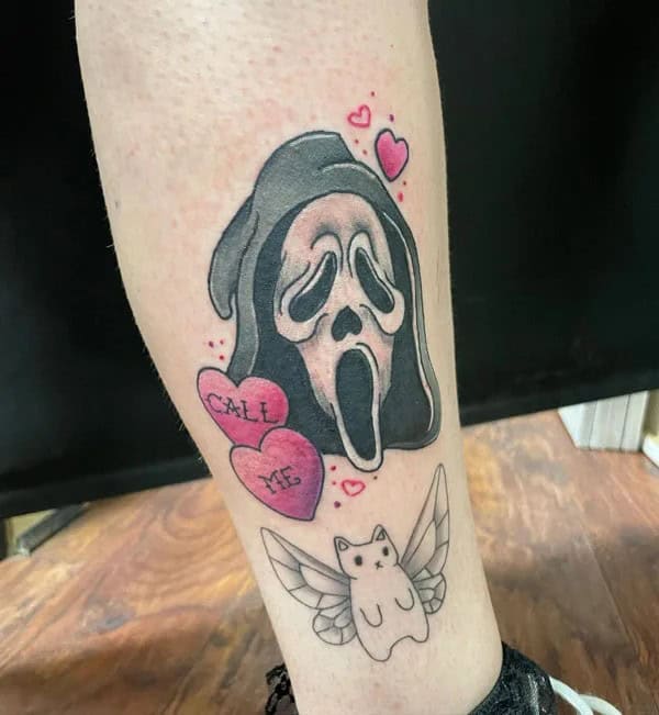 Ghostface Tattoo On Arm