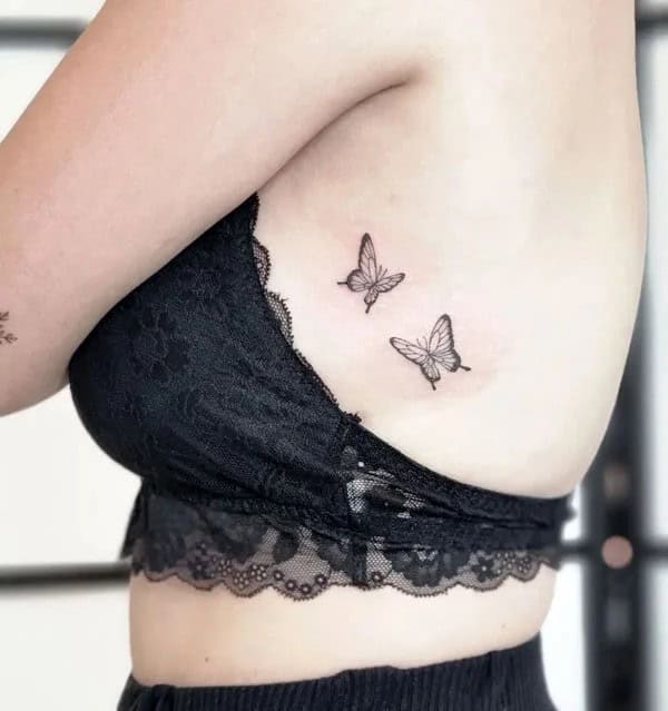 Whale Side Boob Tattoo