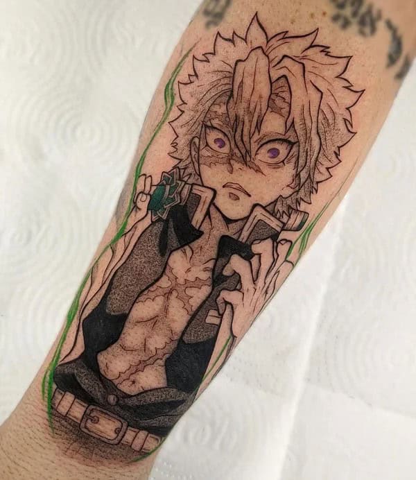 Anime Foot Tattoo