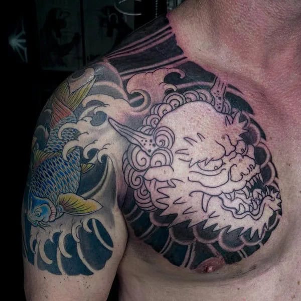 Oni Chest Tattoo