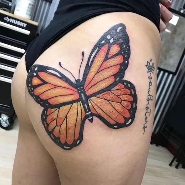 Bite Me Butt Tattoo