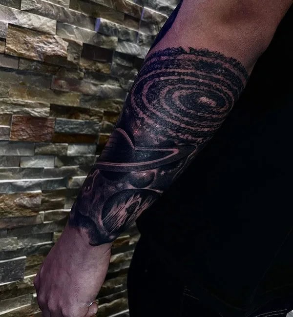 Spiral Galaxy Tattoo