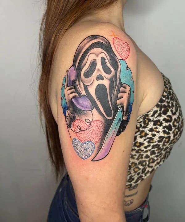 Scream Wrist Tattoo