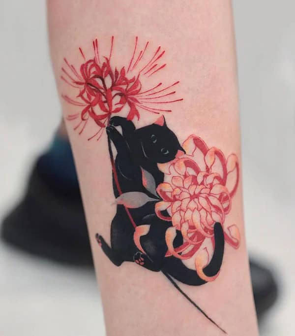 Demon Slayer Spider Lily Tattoo