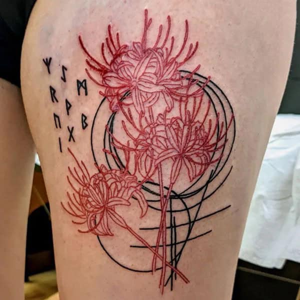 Demon Slayer Spider Lily Tattoo