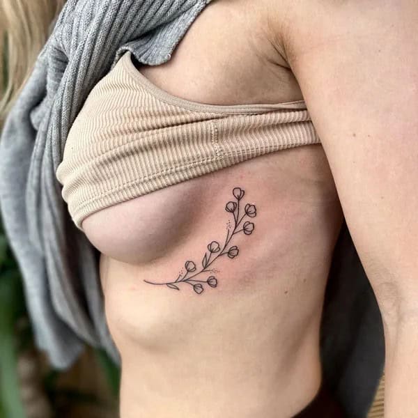 Whale Side Boob Tattoo