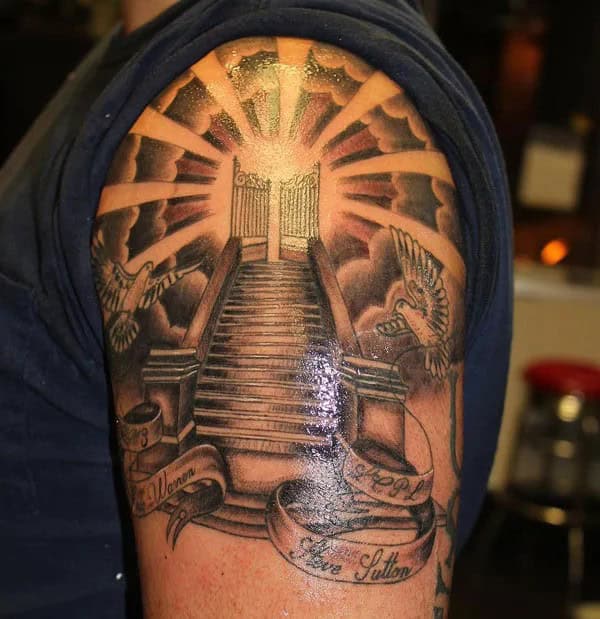 More Unique Stairway To Heaven Tattoo Ideas To Wear in 2024