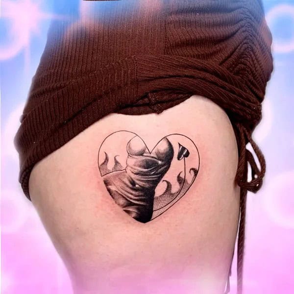 Bite Me Butt Tattoo