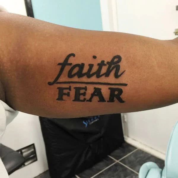 “Faith Over Fear” Cancer Tattoo