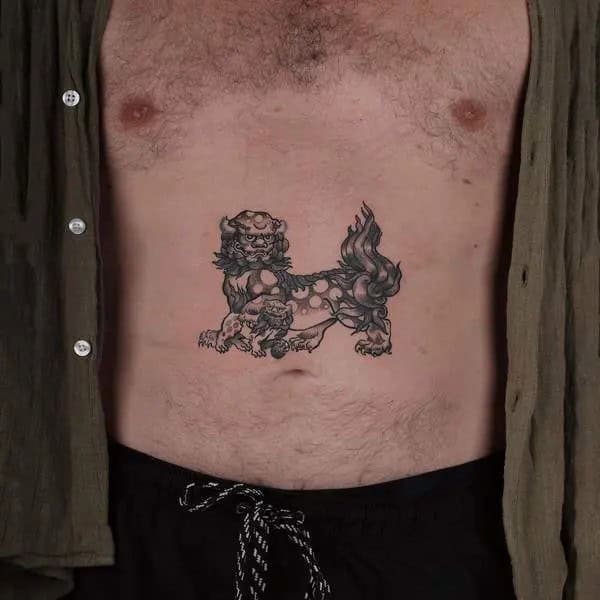 Small Foo Dog Tattoo