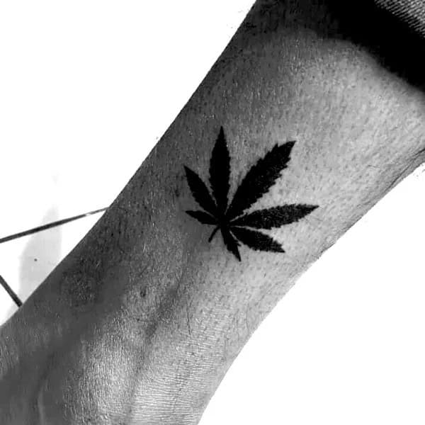 Weed Leaf Tattoo