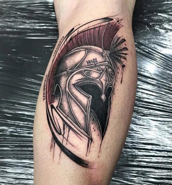 Spartan Helmet Tattoo