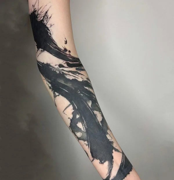 Abstract Blackwork Tattoo