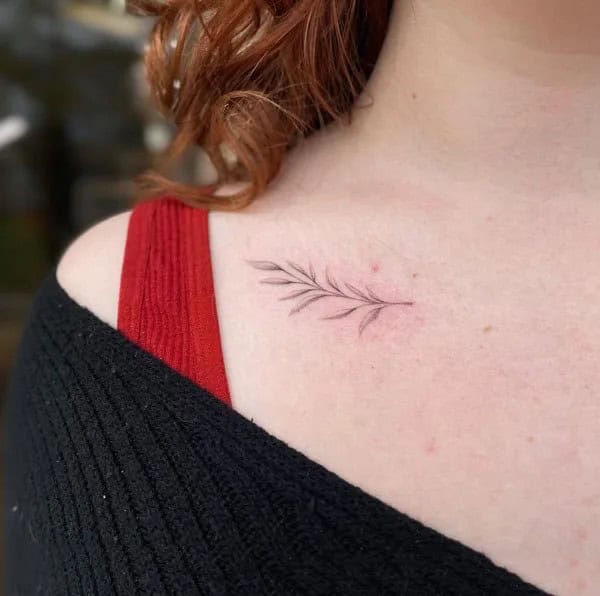 Minimalist Vine Tattoo