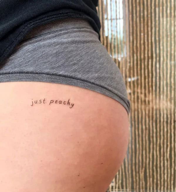 Bite Me Butt Tattoo