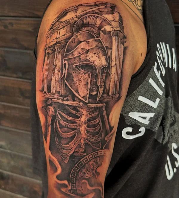 Spartan Skull Tattoo