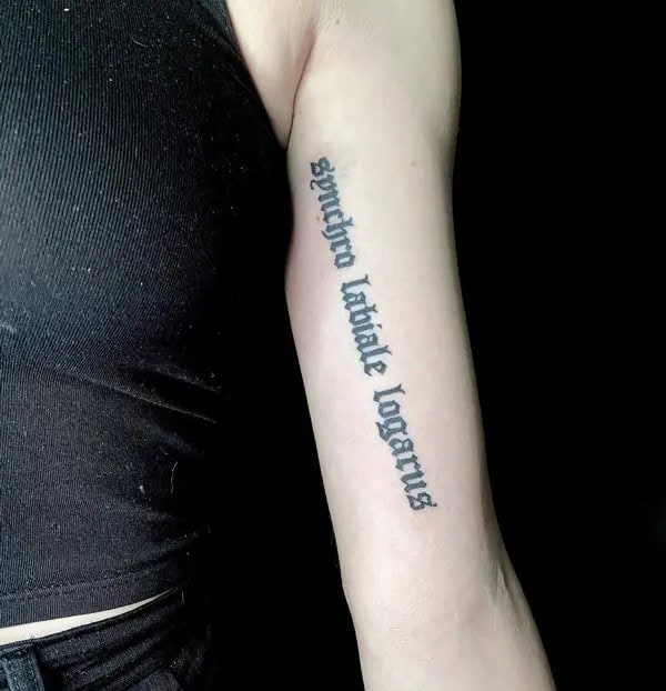 French Quotes Tattoo