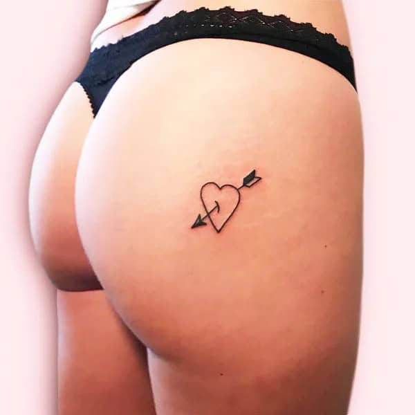 Heart Tattoo On Butt