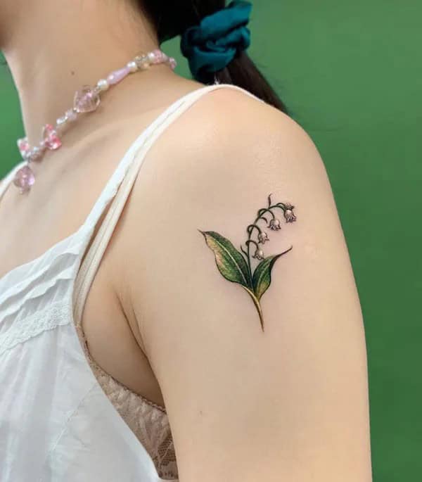 Lily of The Valley Arm Tattoo