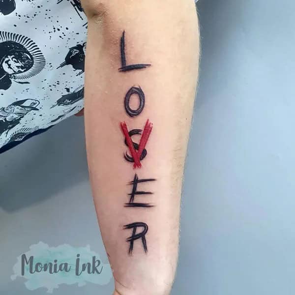 Evil Loser Lover tattoo