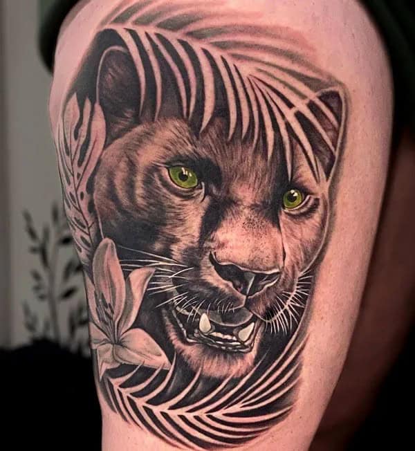 Black Panther Arm Tattoo