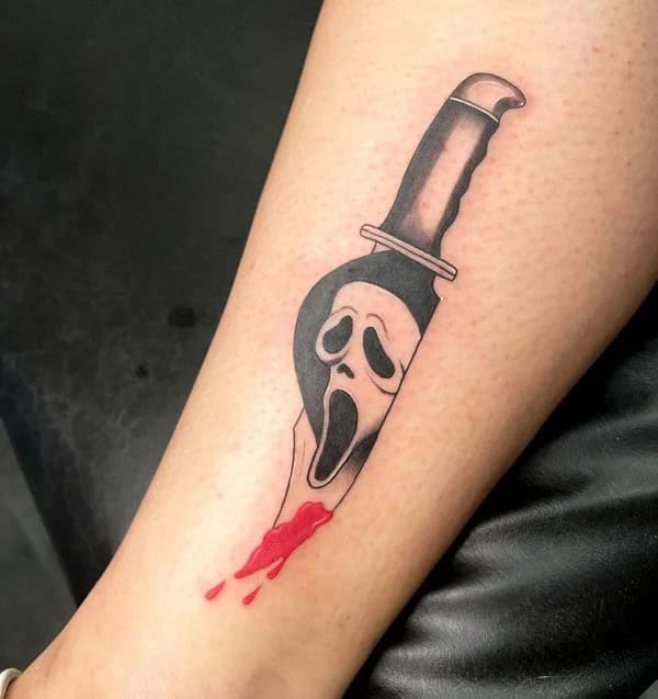 Scream Wrist Tattoo