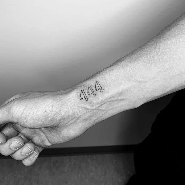 444 Wrist Tattoo