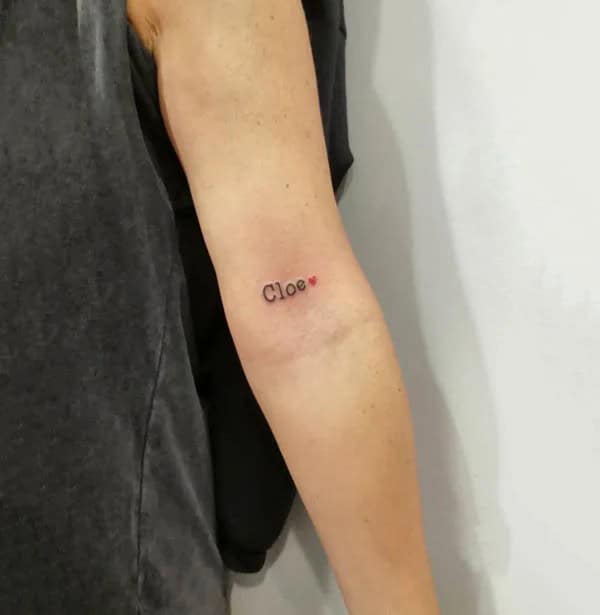 Small Name Tattoo