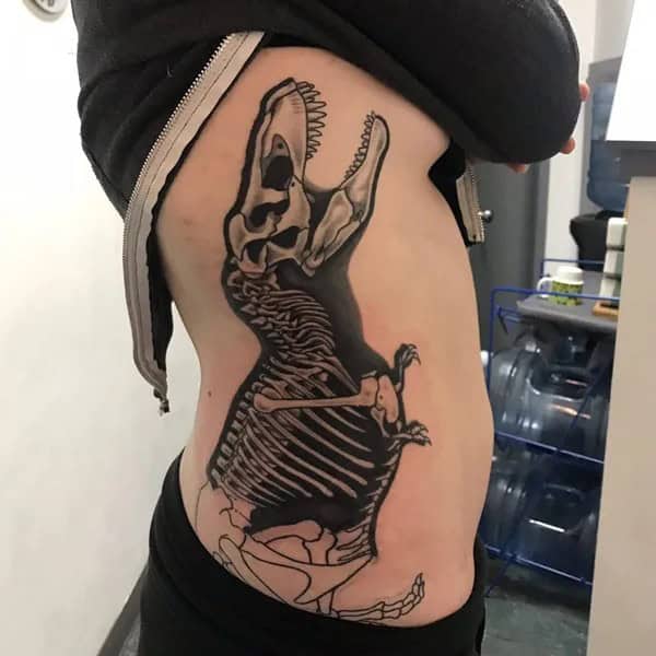 Dinosaur Skeleton Tattoo