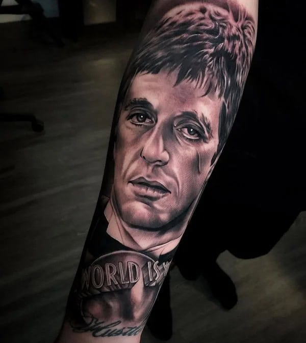 Al Pacino Scarface Tattoo