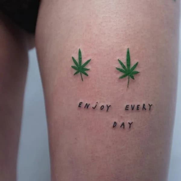 Small Weed Tattoo