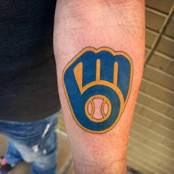 Brewers Baseball Tattoo