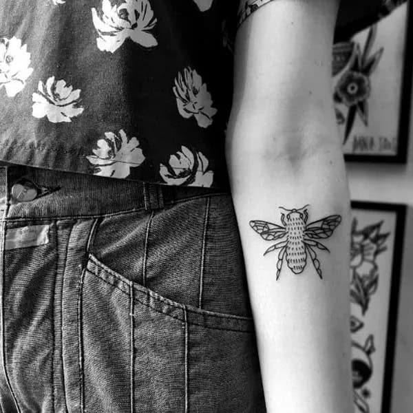 Vintage Bee tattoo