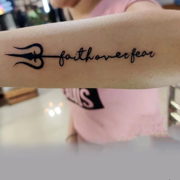 “Faith Over Fear” Cancer Tattoo