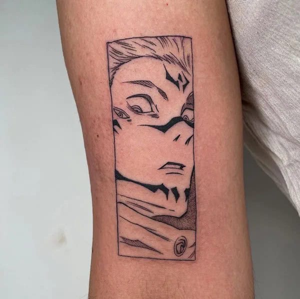 Sukuna Neck Tattoo